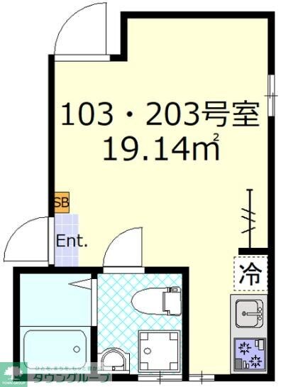 ルーエ亀有の物件間取画像