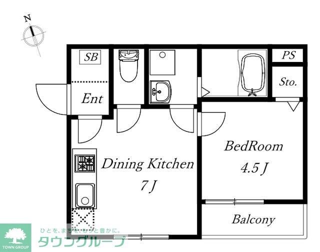 アパルトマン1の物件間取画像