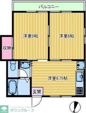 川井ハイムの物件間取画像