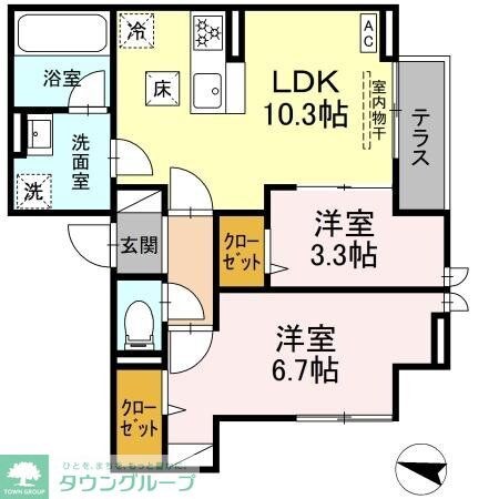 グランメールの物件間取画像