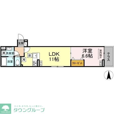 セレスティア南花畑IVの物件間取画像