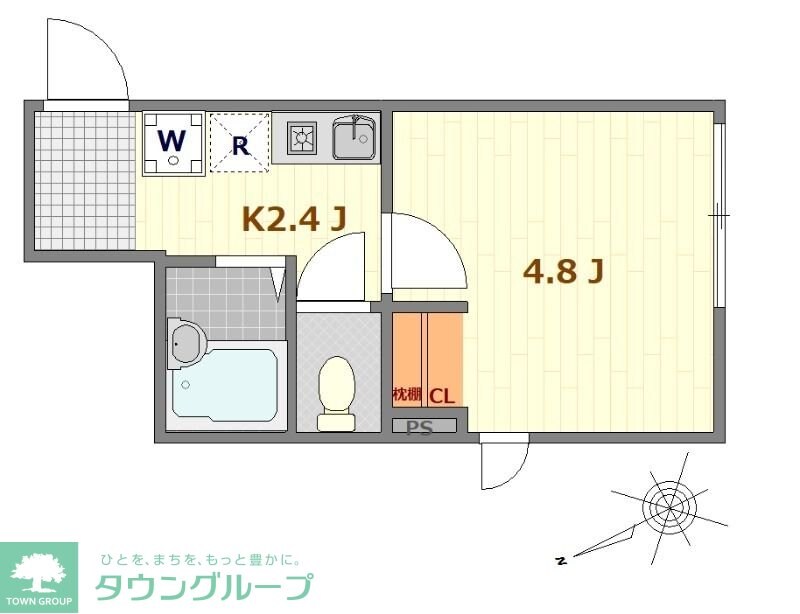 サザンロード江北の物件間取画像