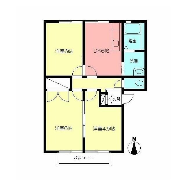 メゾンパークサイドの物件間取画像