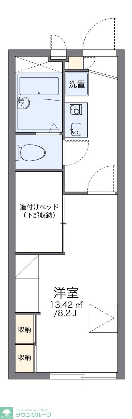 レオパレスリジェールの物件間取画像