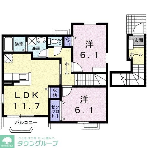 メイプルハウスの物件間取画像