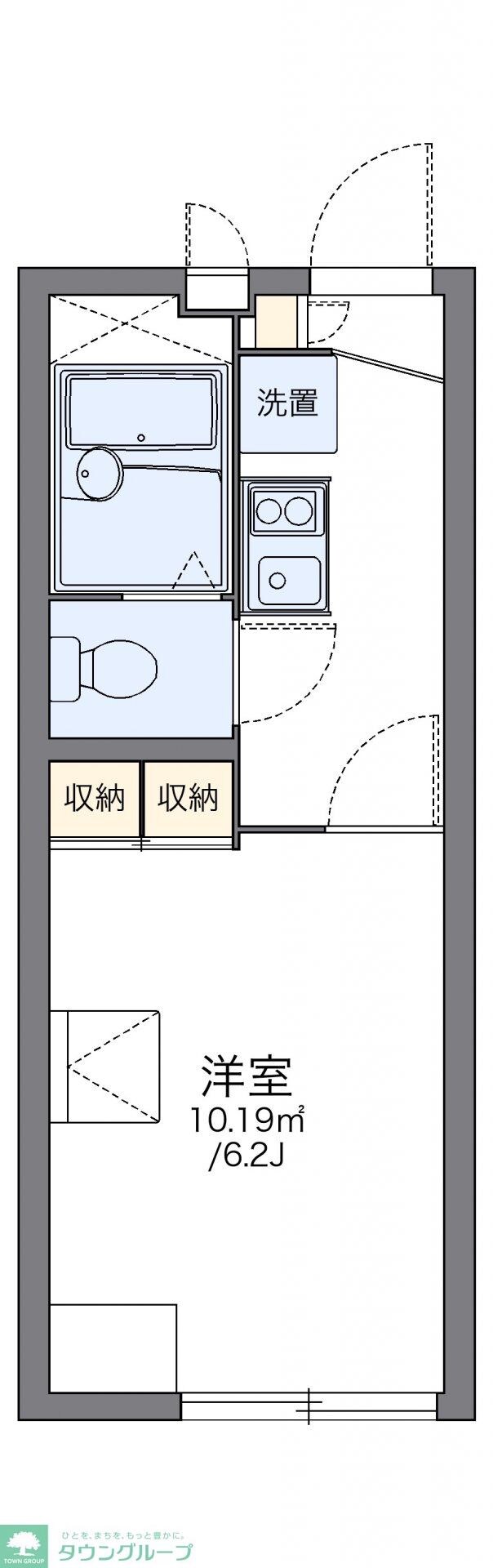 レオパレスラッキーハイムFの物件間取画像
