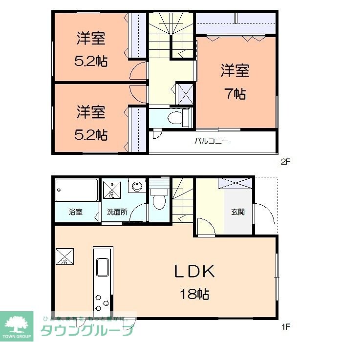 クラージュBの物件間取画像