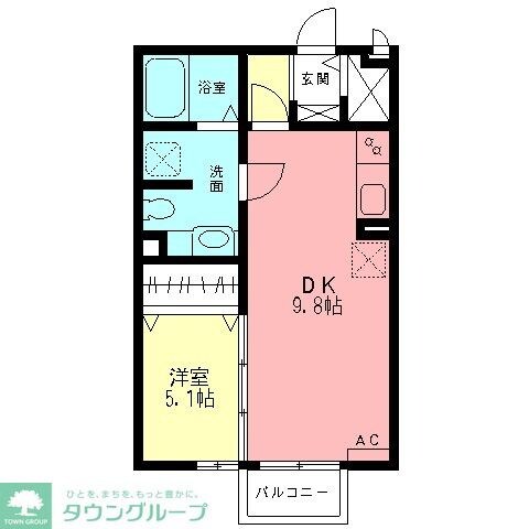 シティーパル楓の物件間取画像
