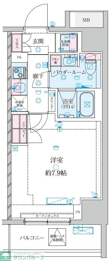 GENOVIA平塚IIIの物件間取画像