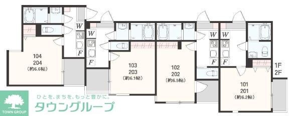 アザーレ・クオン東海大学前の物件間取画像