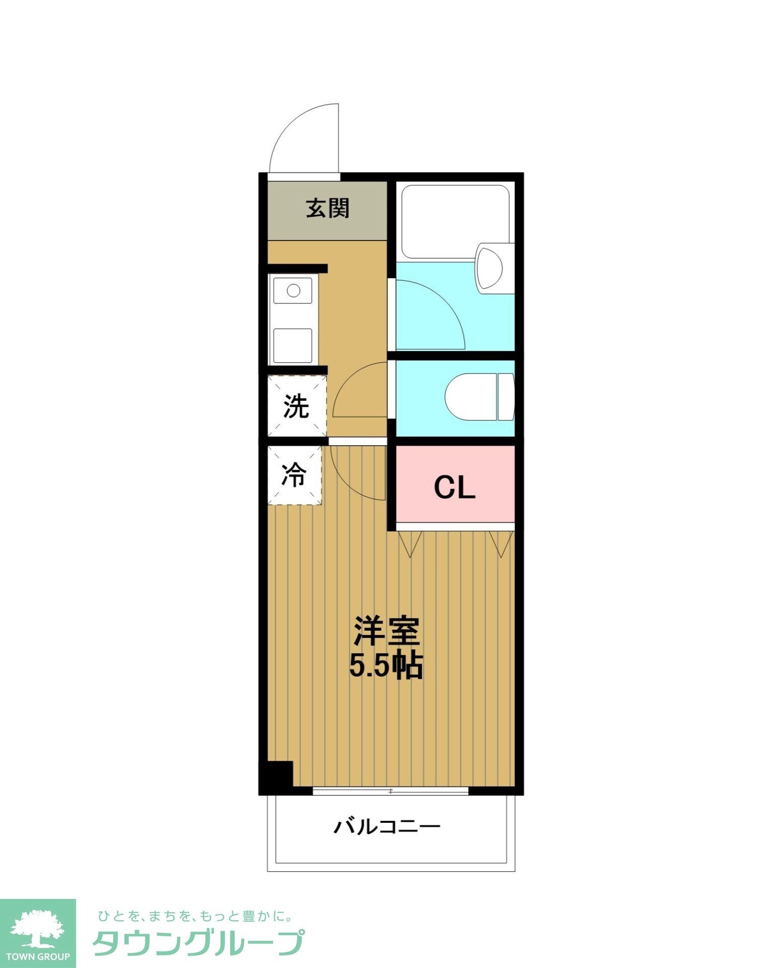 タミーハイツ本厚木の物件間取画像