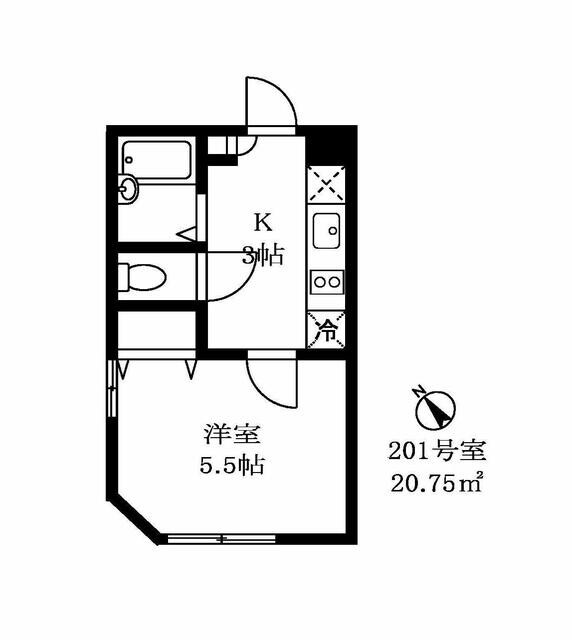 ホワイトヴィラ碑文谷の物件間取画像