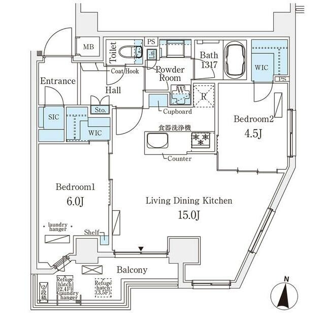 メゾン・クロイゾンの物件間取画像