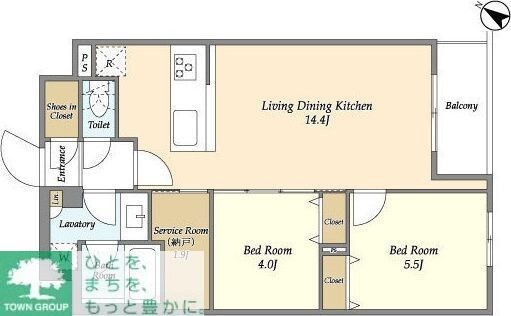アジュールテラス目黒祐天寺の物件間取画像