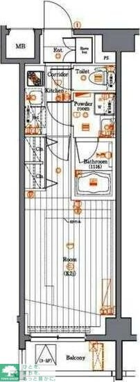 PREMIUM CUBE目黒東山♯moの物件間取画像