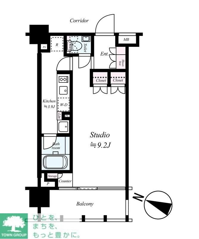 イクサージュ目黒の物件間取画像