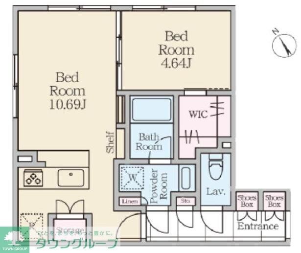 ReveResidence三軒茶屋の物件間取画像
