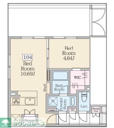 ReveResidence三軒茶屋の物件間取画像