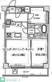 スパシエ幡ヶ谷の物件間取画像