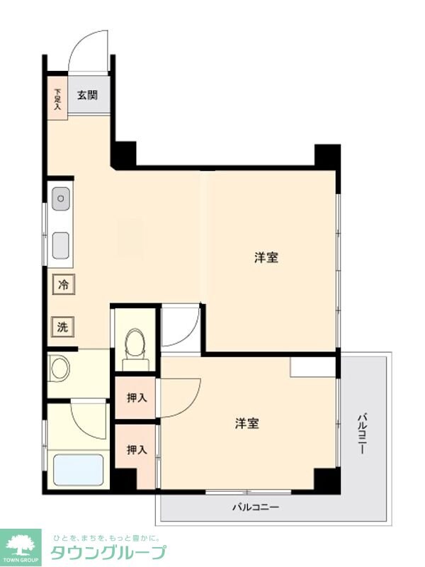 太閤コーポ代々木の物件間取画像