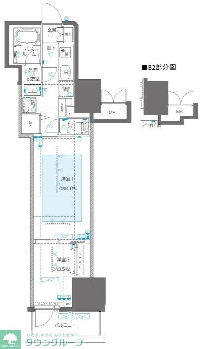 ZOOM信濃町の物件間取画像
