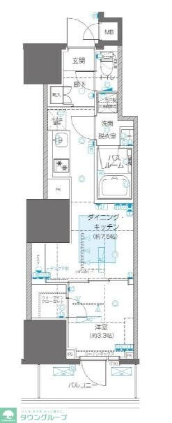 ZOOM信濃町の物件間取画像