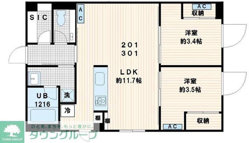 Fullea代々木の物件間取画像