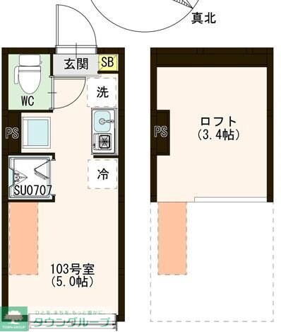 Emarie代田橋の物件間取画像