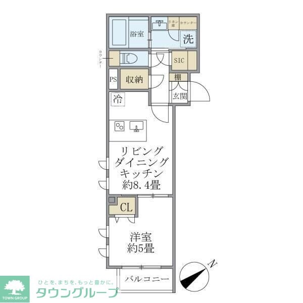 コンポジット早稲田鶴巻町の物件間取画像