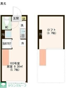 ハーモニーテラス若宮VIの物件間取画像