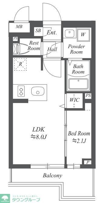 ブランシエスタ用賀の物件間取画像