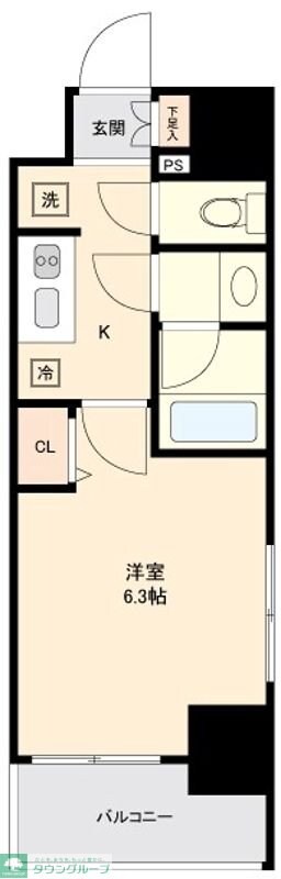 コンシェリア新宿EASTの物件間取画像