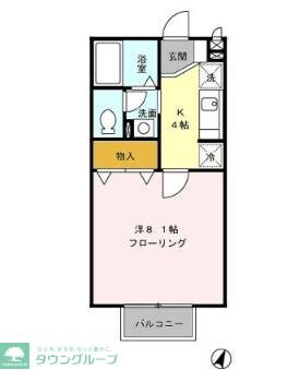 ハイツ暁苑 の物件間取画像