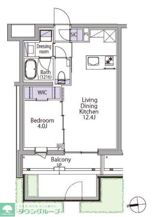 イプセ白金台の物件間取画像