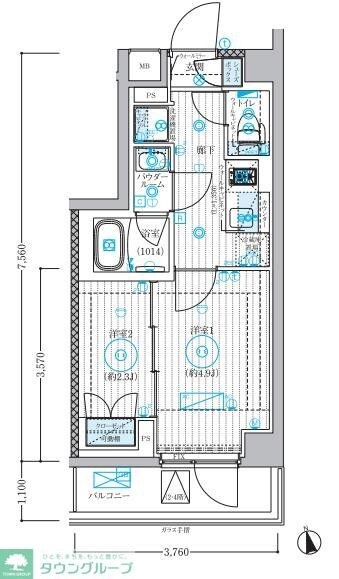 ブライズ宮崎台の物件間取画像
