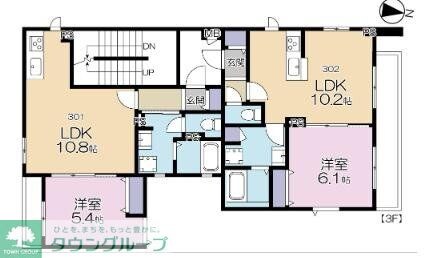 ゆりの木テラス経堂の物件間取画像