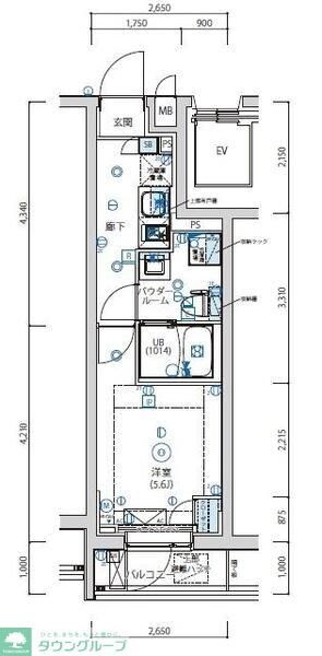 アルテシモアクレの物件間取画像