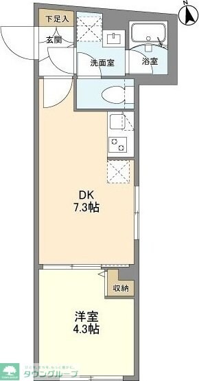 ウェルスクエア学芸大学IIの物件間取画像