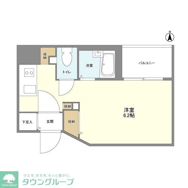 ベルファース東麻布の物件間取画像