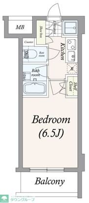 パレステュディオ南麻布の物件間取画像