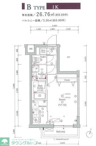 スカイコートグランメゾン御殿山の物件間取画像