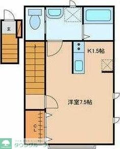 K FLATの物件間取画像