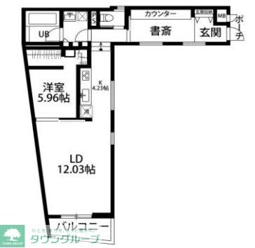 デコール代官山の物件間取画像