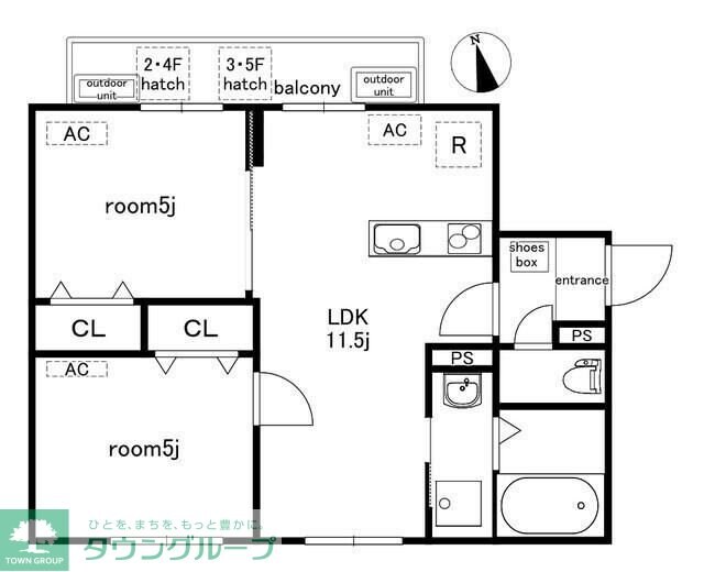Lares East(ラレースイースト)の物件間取画像