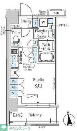 パークアクシス大森の物件間取画像