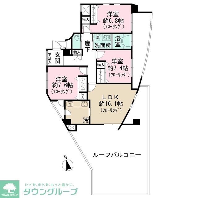 コスモシティ大森の物件間取画像