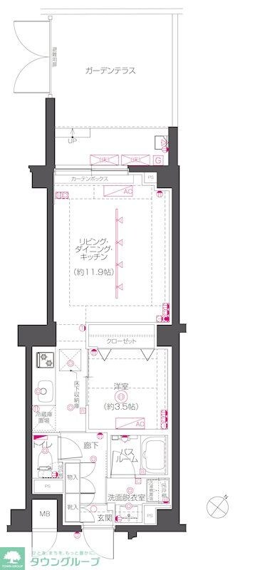 ZOOM下丸子の物件間取画像