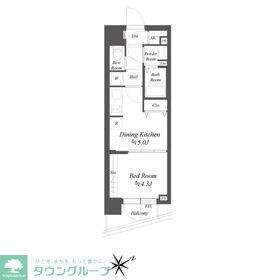 ブランシエスタ品川大井町パークエッジの物件間取画像