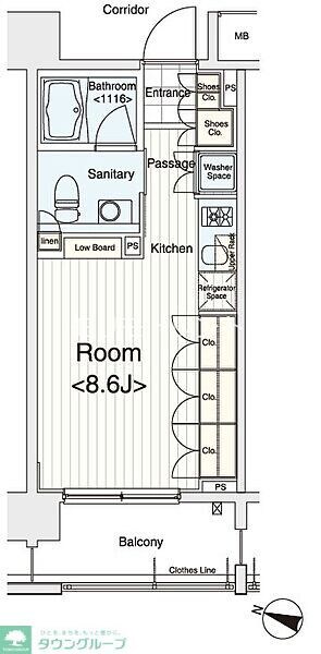 イプセ多摩川緑地の物件間取画像