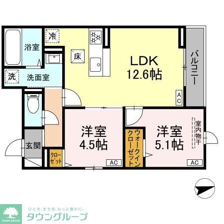 D Paina Egawa Iの物件間取画像